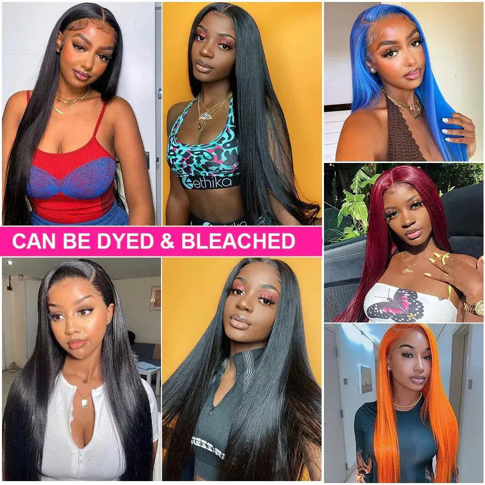 Premium Brazilian Human Hair Straight Wig With HD Lace