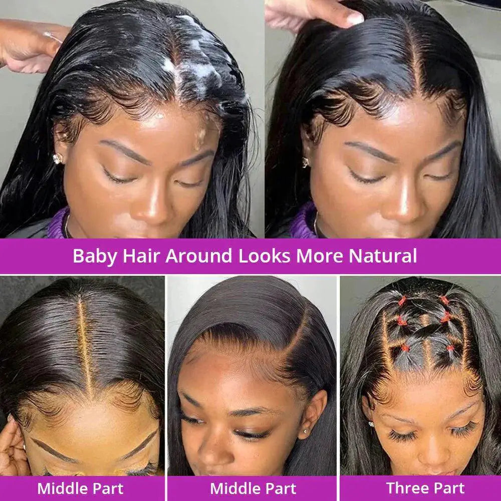 Premium Brazilian Straight HD Lace Front Wig Upgrade