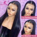Premium Brazilian Straight Lace Front Wig - Natural Hair