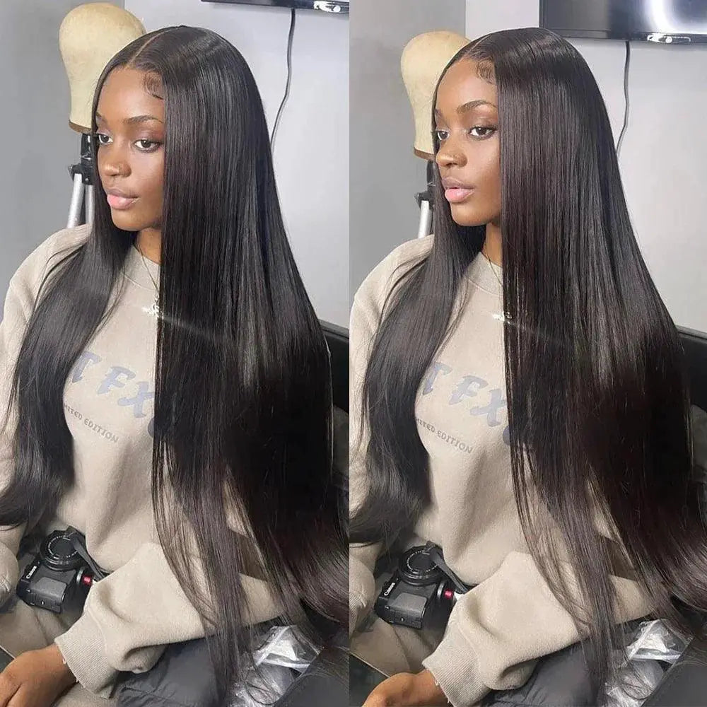 Premium Brazilian Straight Lace Front Wig Natural Hair