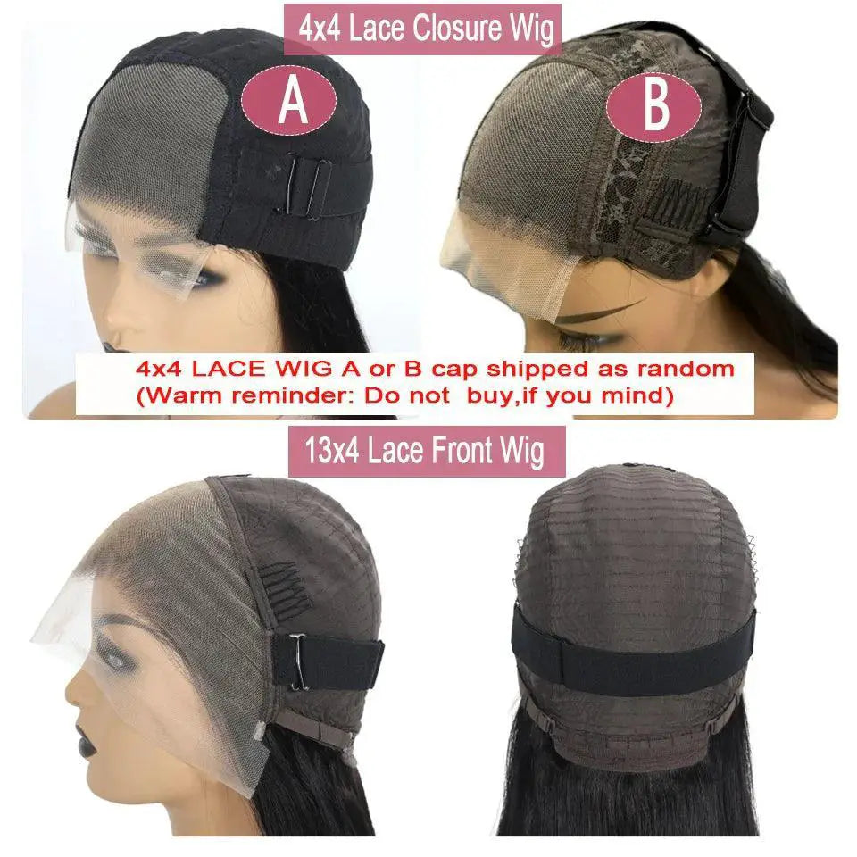 Premium Brazilian Straight Lace Front Wig Natural Hair