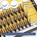 Premium Customizable Faux Mink Cluster Lashes for Eyes