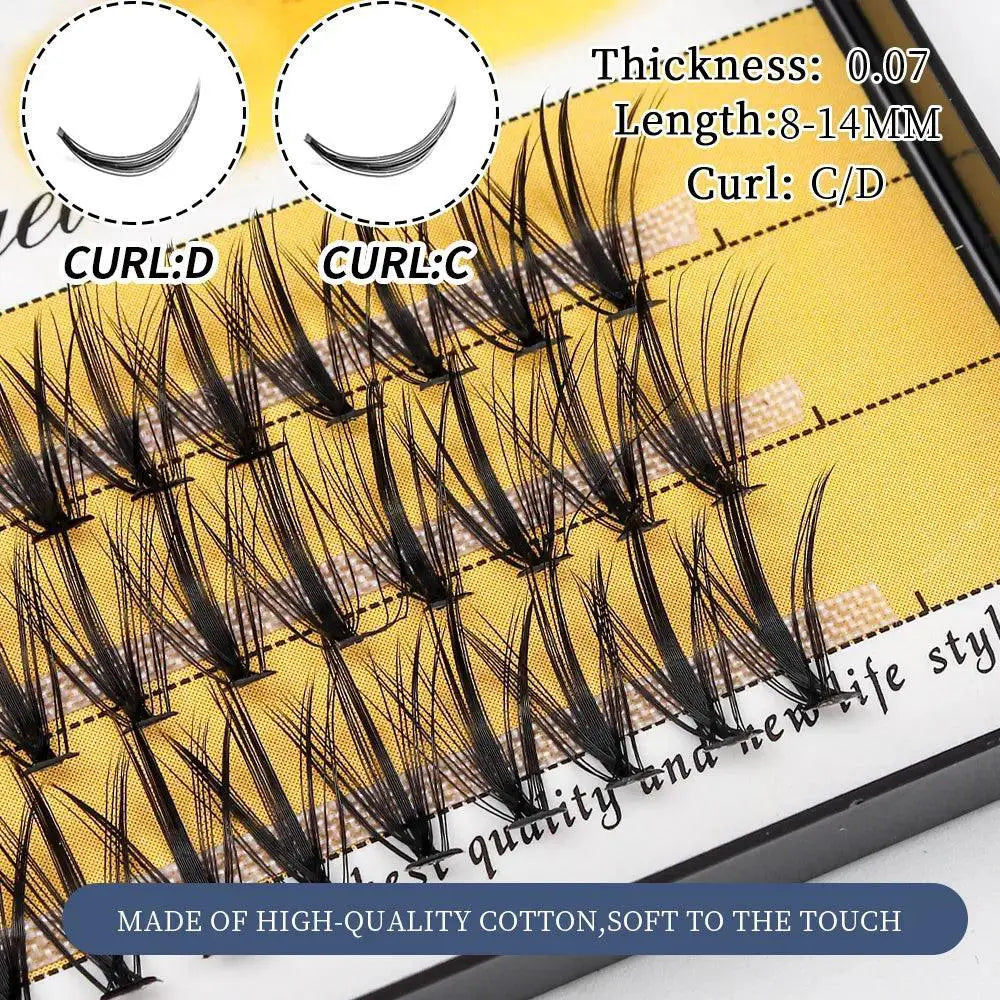 Premium Customizable Faux Mink Cluster Lashes For Eyes