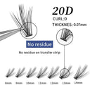 Premium Customizable Faux Mink Cluster Lashes for Eyes