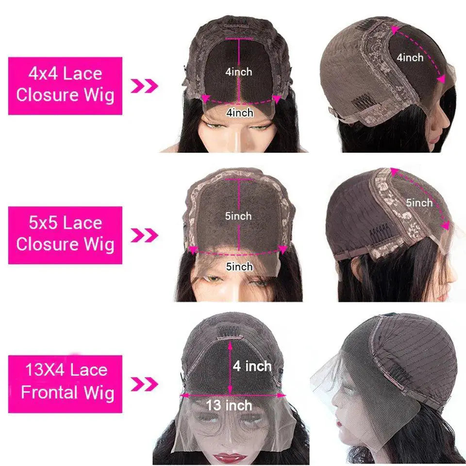 Deep Curly Wave Lace Front Wig 100 Percent Virgin Hair