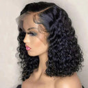 Premium Deep Wave Lace Frontal Bob Wig Brazilian Hair