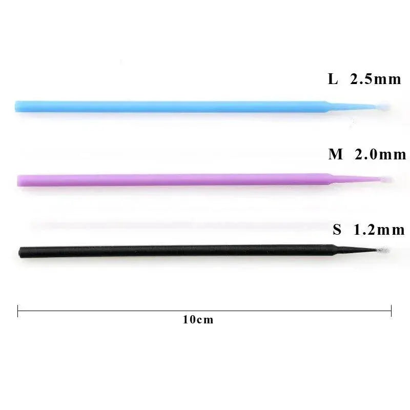 Premium Disposable MicroBrush Swabs for Eyelash Extensions