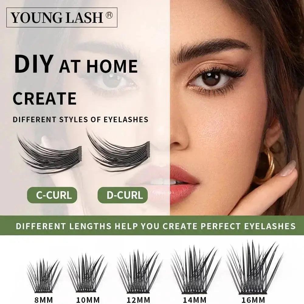 Premium DIY Russian Feather Cluster Eyelashes For Beauty