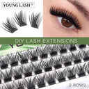 Premium DIY Russian Feather Cluster Eyelashes for Beauty