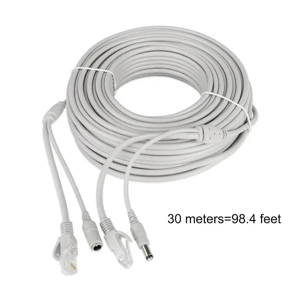 Premium ESCAM RJ45 DC Power Ethernet Cable for CCTV Cameras