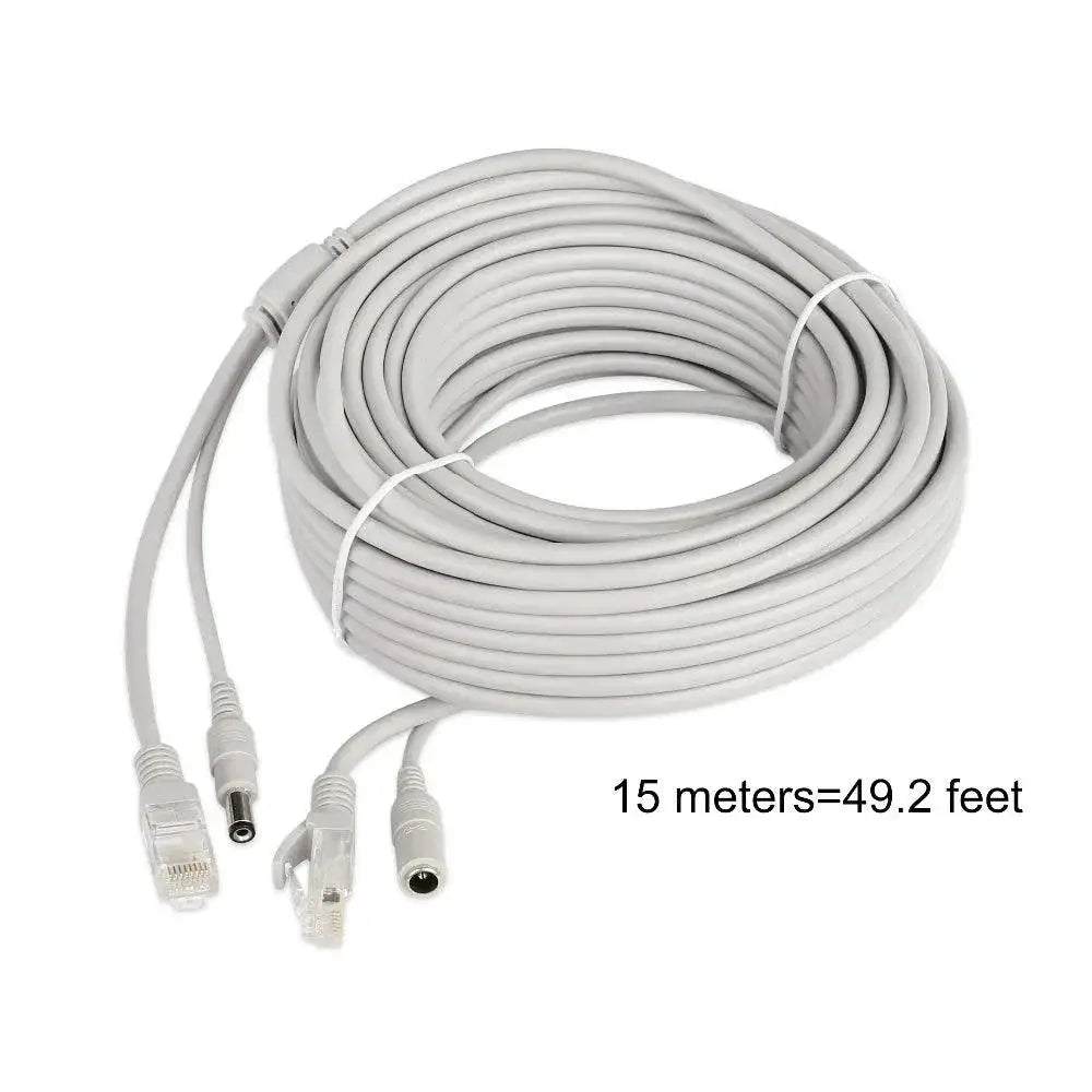Premium ESCAM RJ45 DC Power Ethernet Cable for CCTV Cameras