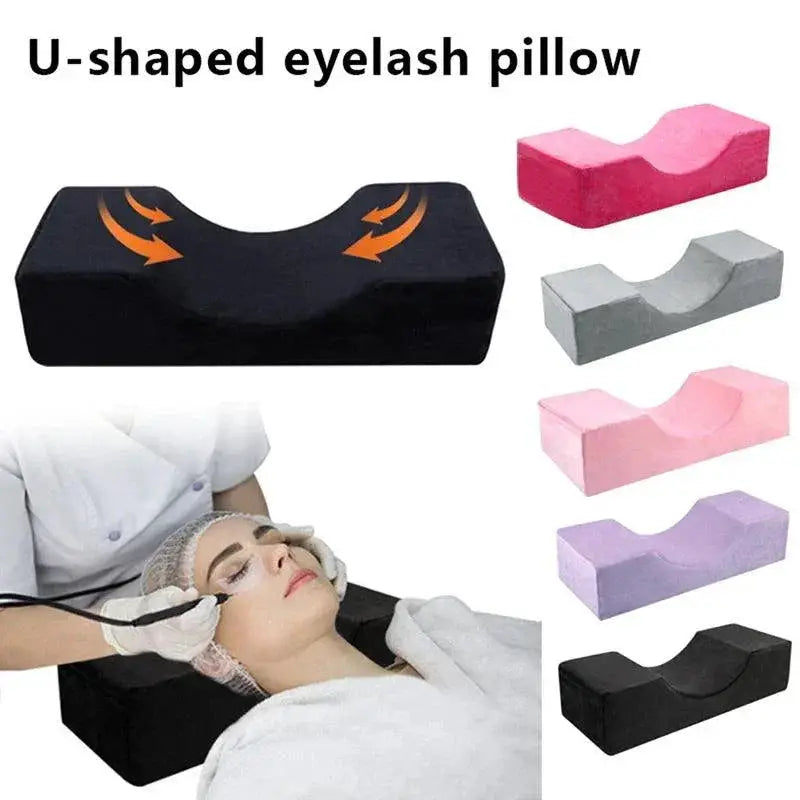 Premium Eyelash Extension Support Pillow With Tool Pocket