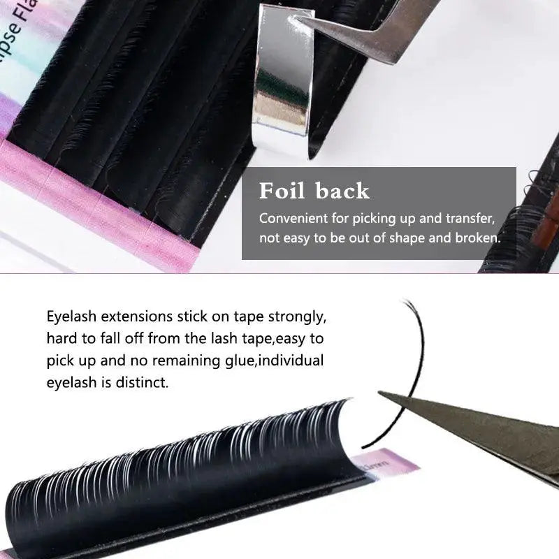 Premium Flat Eyelash Extensions For Natural Elegance Deluxe