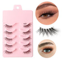 Premium Fluffy Faux Mink Half Eye Lashes Kit for Makeup