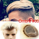 Grey Lace Front Hairpiece For Men Daily