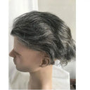 Grey Lace Front Hairpiece For Men Daily