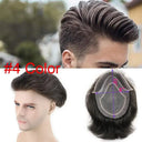 Grey Lace Front Hairpiece For Men Daily