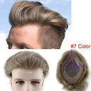 Grey Lace Front Hairpiece For Men Daily