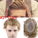 Grey Lace Front Hairpiece For Men Daily