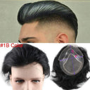 Grey Lace Front Hairpiece For Men Daily