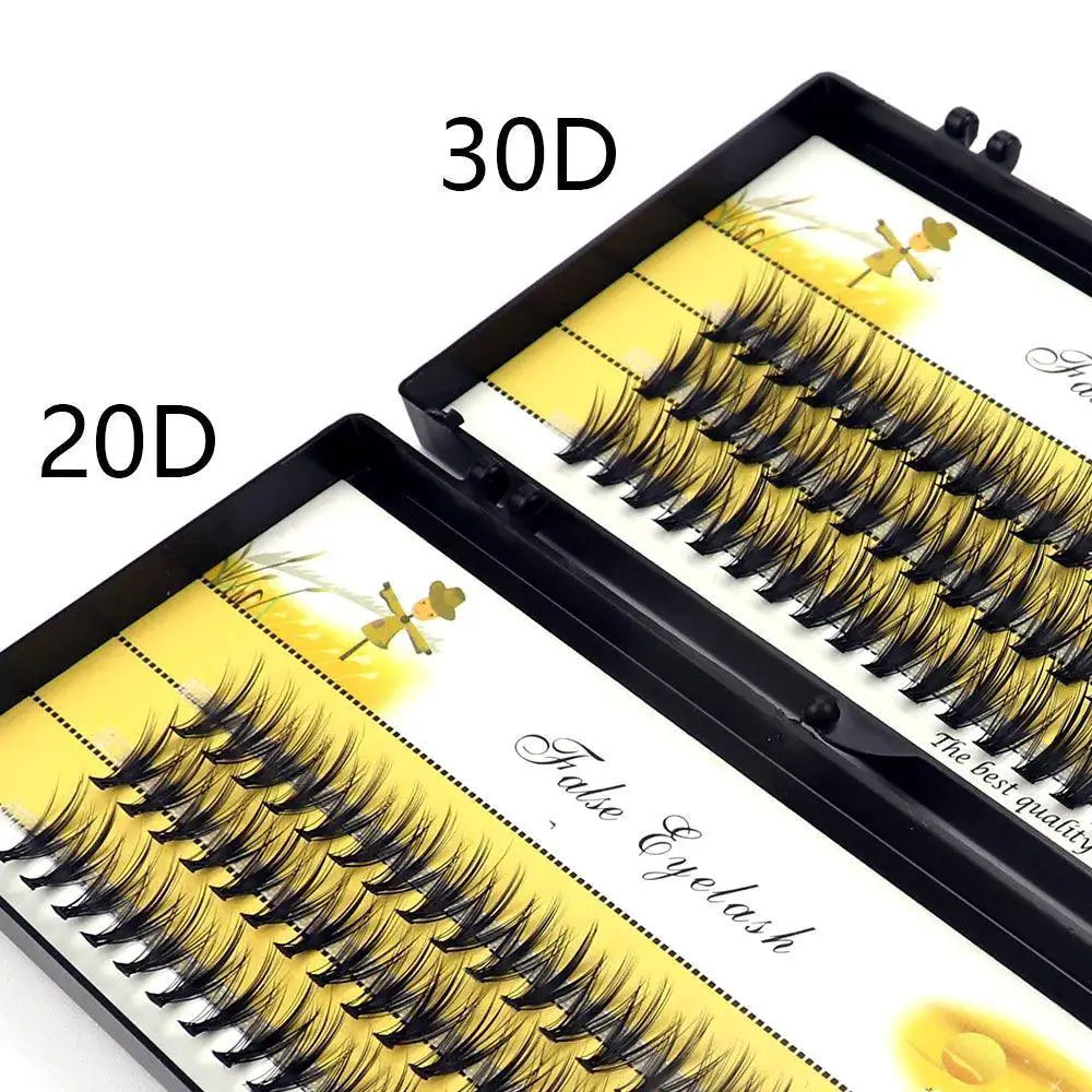 Premium Handcrafted C Curl Eyelash Clusters Natural Lashes