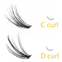 Premium Handcrafted C Curl Eyelash Clusters Natural Lashes