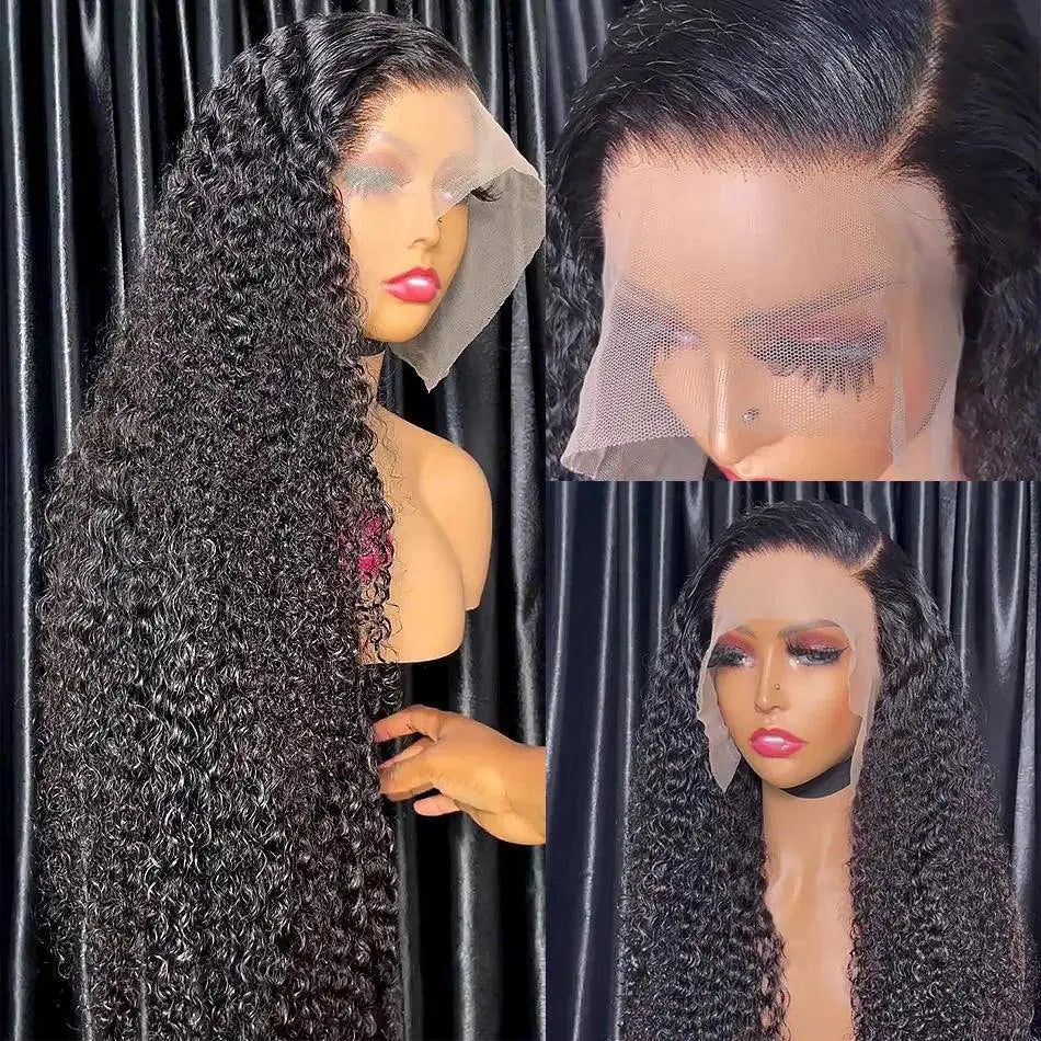 Premium Jerry Curly HD Lace Frontal Wigs Glueless Hair