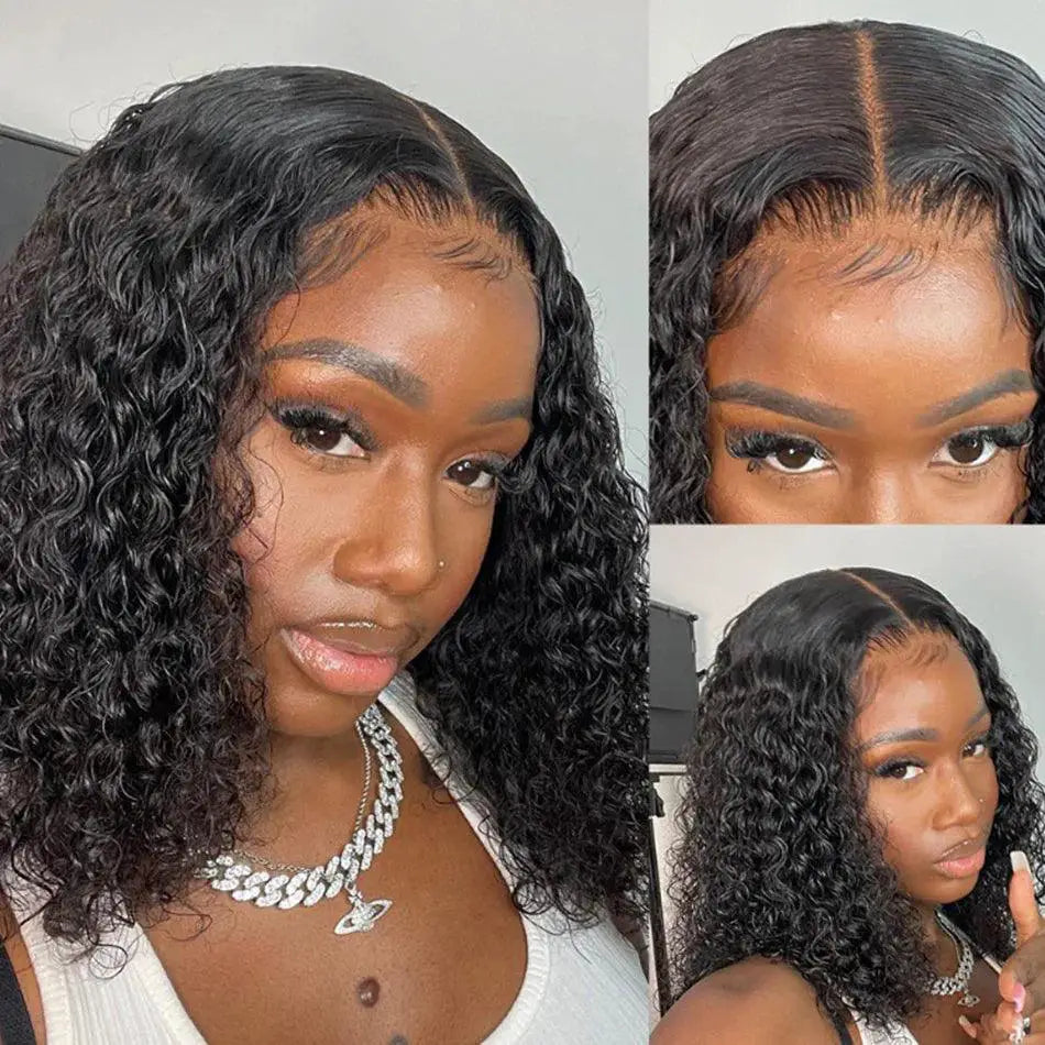 Premium Malaysian Kinky Curly Lace Front Wig Glamour Look