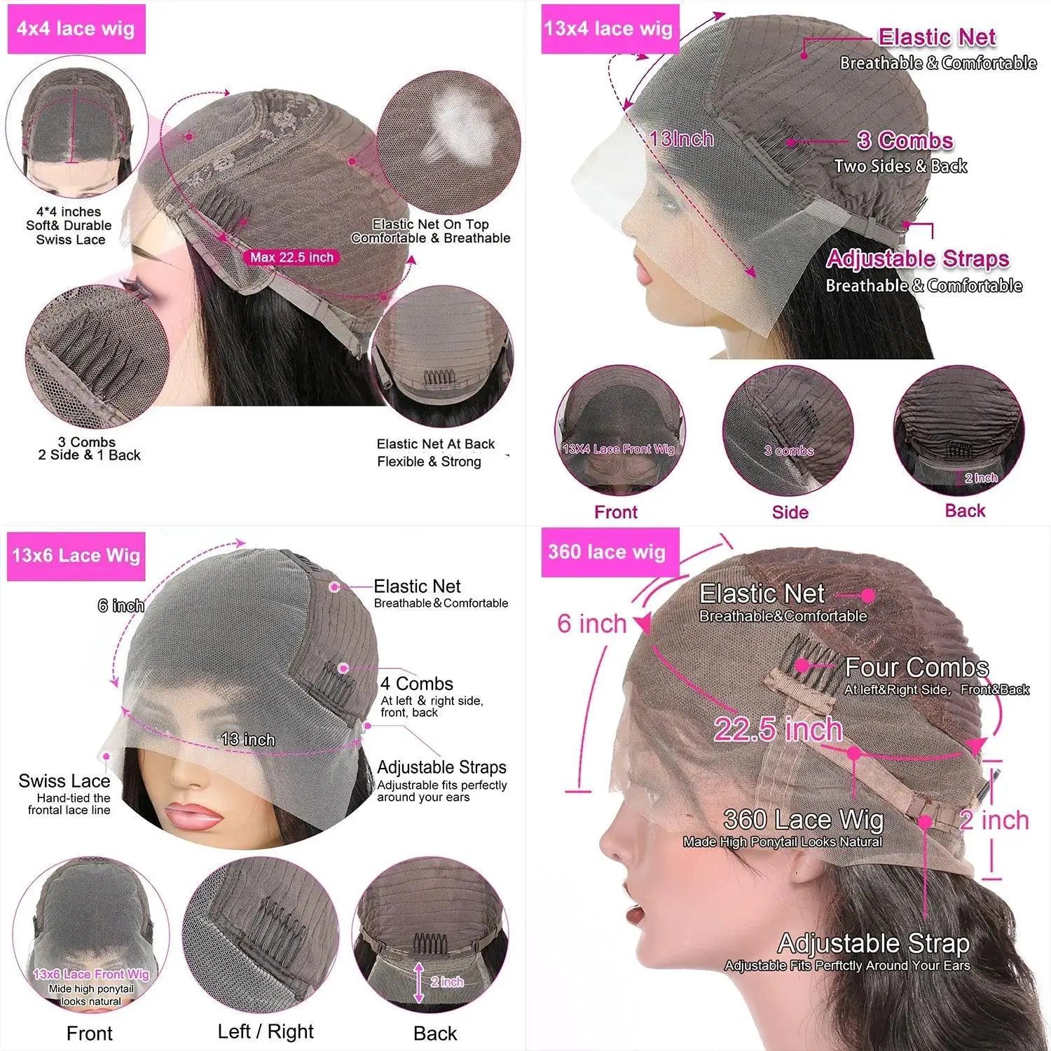 Premium Remy Brazilian Body Wave Wig With Lace Frontal