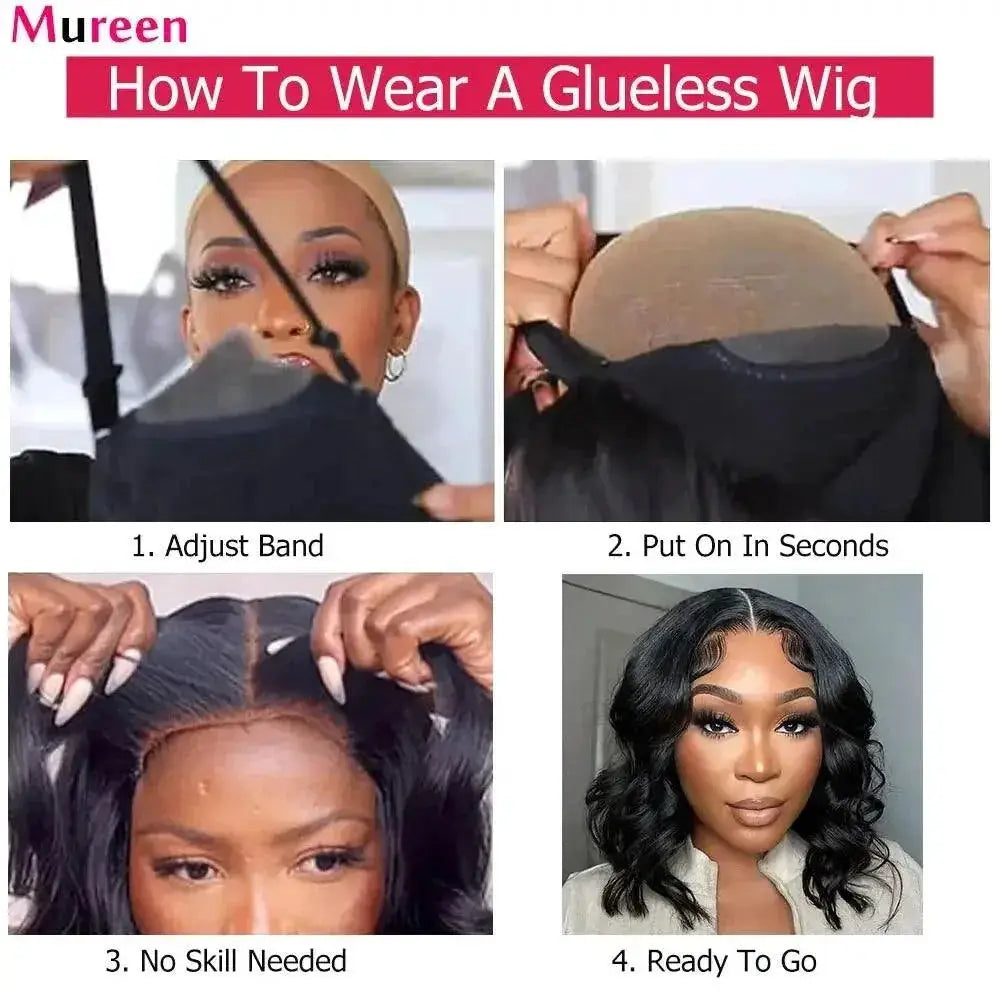 Premium Remy Human Hair Bob Wigs Glueless And Stylish