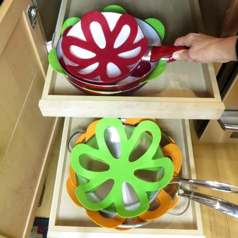 Premium Silicone Pot And Pan Protector Mats For Cookware