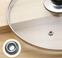 Stainless Steel Wok Lid With Glass Cover For Chef Pans