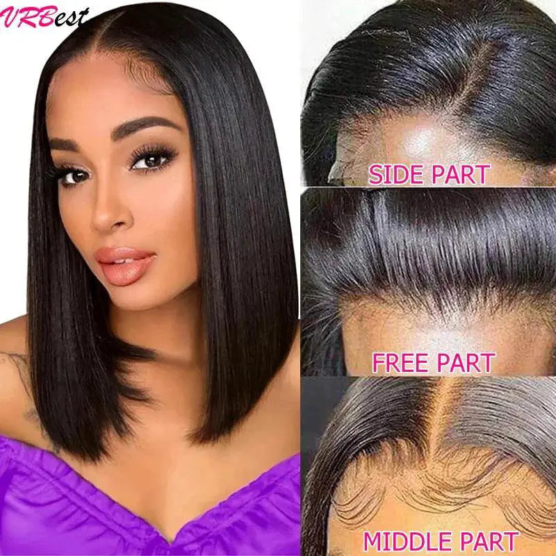Premium Straight Bob Lace Front Wig Brazilian Hair