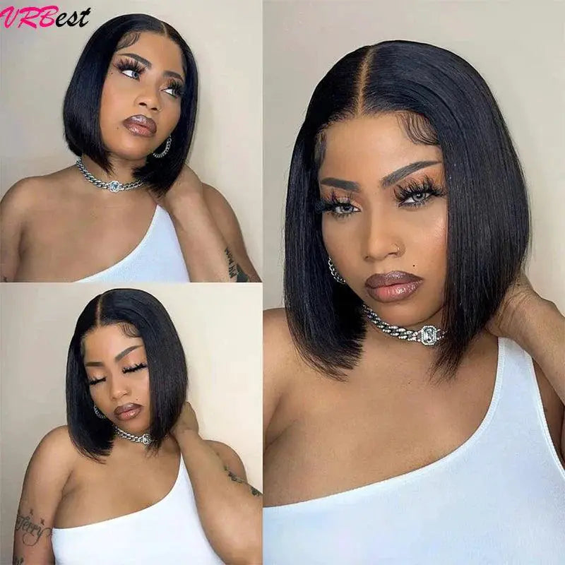 Premium Straight Bob Lace Front Wig Brazilian Hair