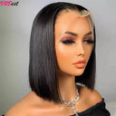 Premium Straight Bob Human Hair Lace Front Wig Online