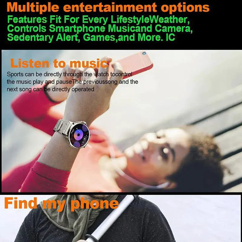 HD Fitness Smartwatch With Bluetooth Calling Premium Ultra