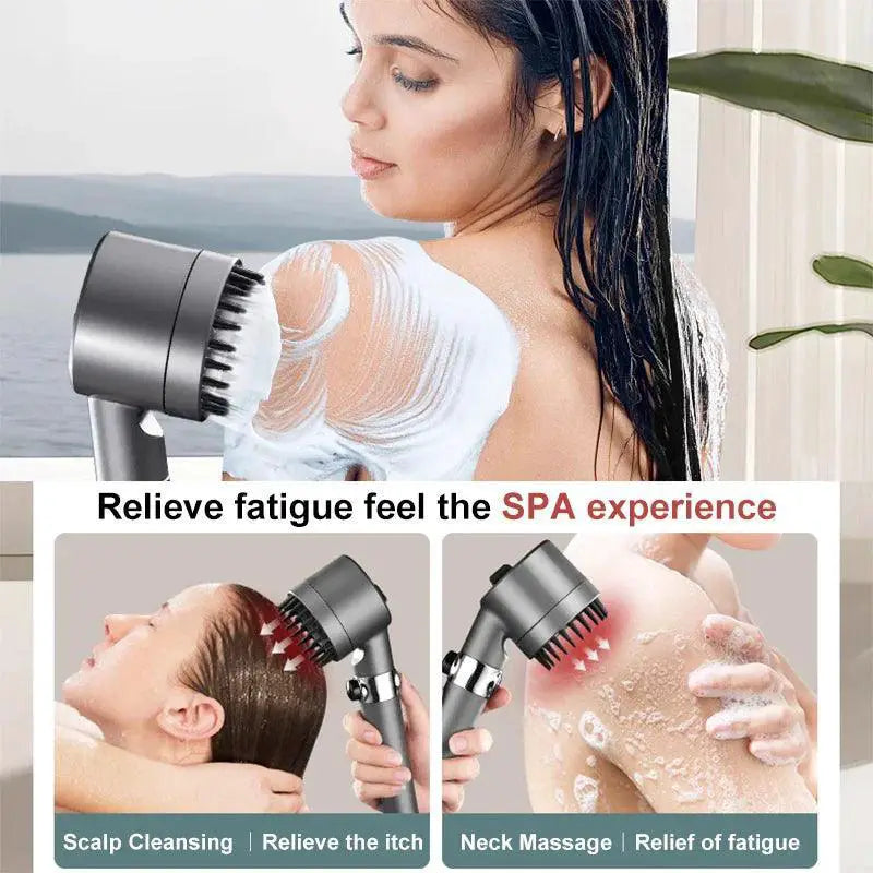 Pressurized Massage Showerhead Clean Water High Pressure