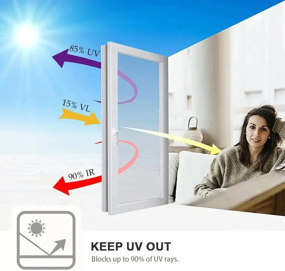 Privacy Mirror Window Film For Heat Control UV Protection