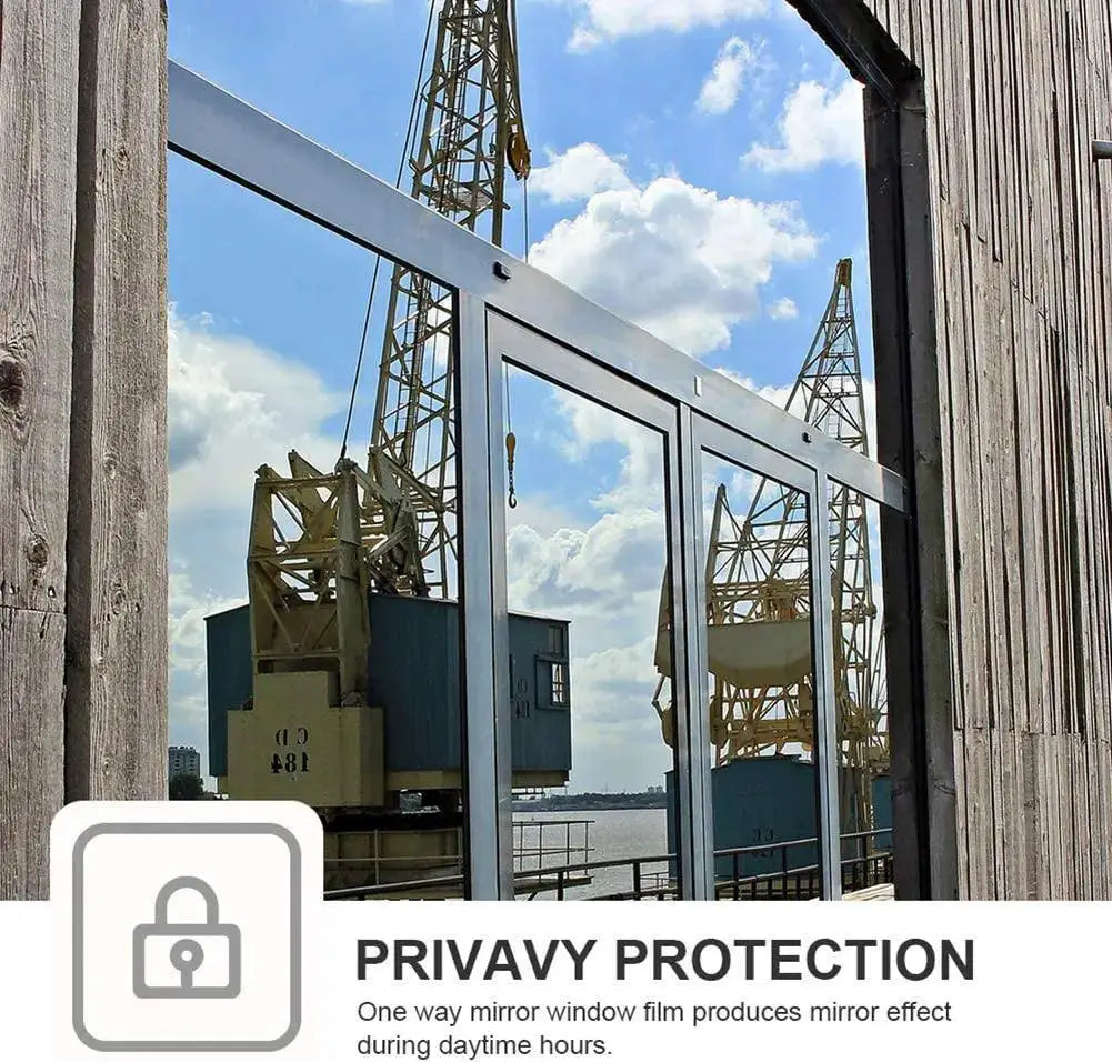 Privacy Window Film Daytime UV Heat Control Stickers 50cm