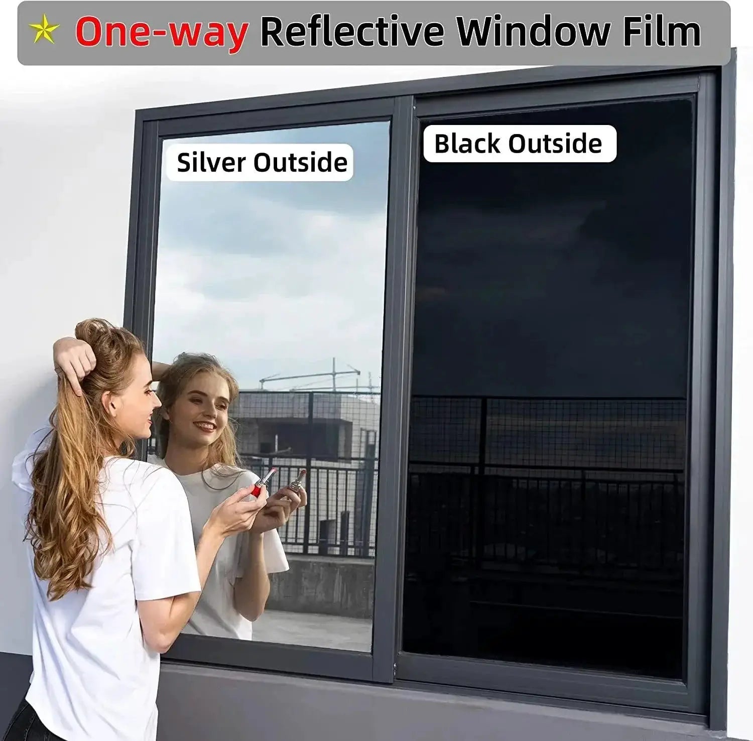 Privacy Window Film UV Blocking Heat Control For Comfort