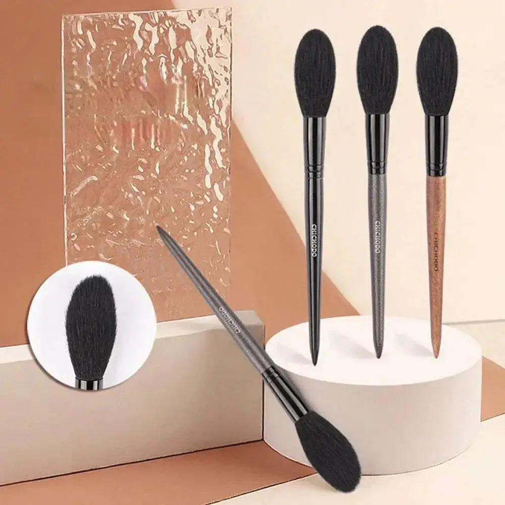 Pro Glow Highlighter Brush Set Vegan Face Tools Essentials