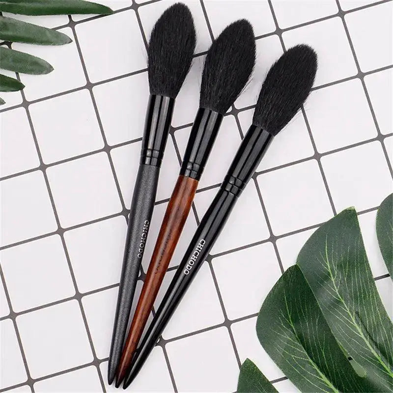 Pro Glow Highlighter Brush Set Vegan Face Tools Essentials