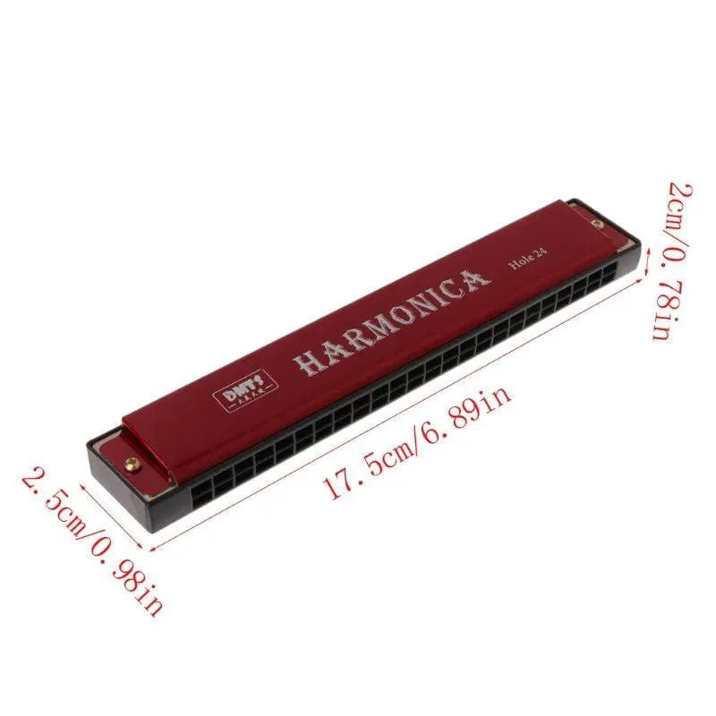 Professional 24 Hole Harmonica Mouth Organ For Beginners