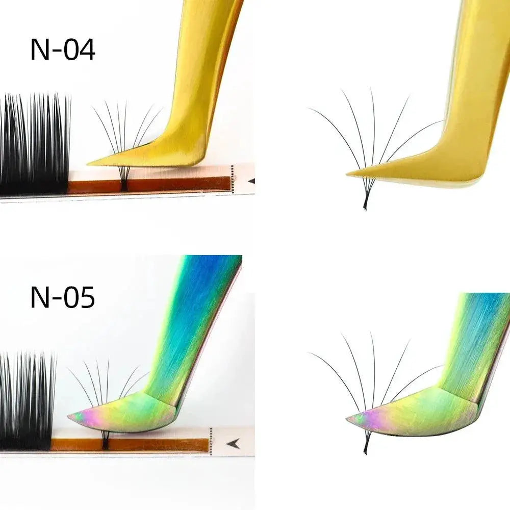 Professional 3D Volume Eyelash Extension Tweezers Set