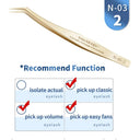 Professional 3D Volume Eyelash Extension Tweezers Set