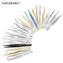 Precise Eyelash Tweezers Set for Pros