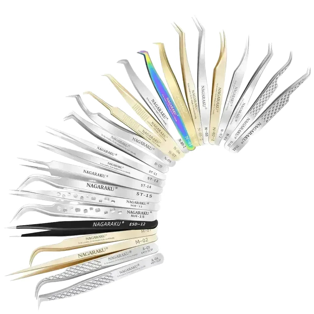Volume Eyelash Extension Tweezers Set — product view 1