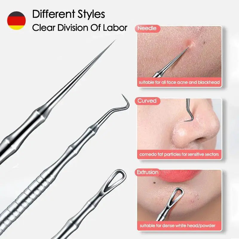 Professional Blackhead Remover Tool Set Pimple Kit - OurLum.com