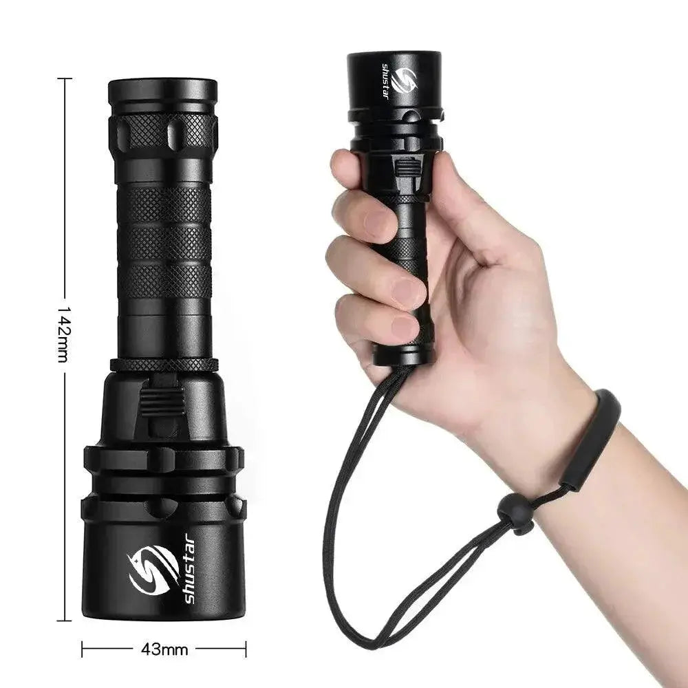 Professional Diving Flashlight Waterproof Light Adventures