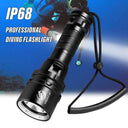 Professional Diving Flashlight Waterproof Light for Adventures
